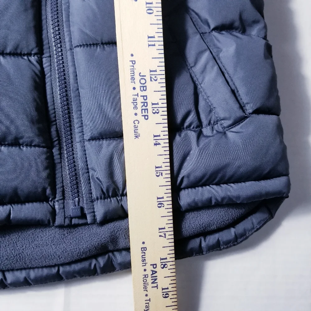 OLD NAVY BOY'S PUFFER VEST BLACK AND DARK BLUISH GRAY SIZE 4T